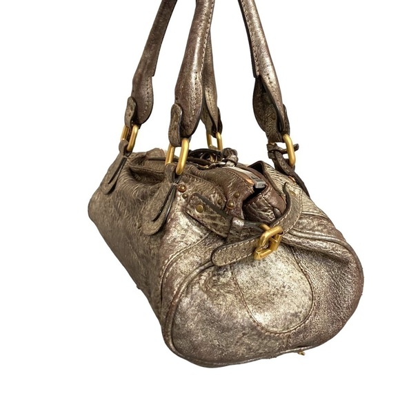 Chloe brown metallic paddington satchel bag rare - Picture 2 of 16